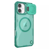 Husa iPhone 16 Nillkin Iceblade Prop Magnetic, fara decupaj camera, verde