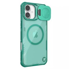Husa iPhone 16 Nillkin Iceblade Prop Magnetic, fara decupaj camera, verde foto