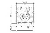 Set placute frana,frana disc MERCEDES E-CLASS Cabriolet (A124) (1993 - 1998) BOSCH 0 986 490 260