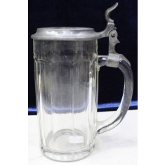 HALBA PENTRU BERE CU CAPAC METALIC SECOL XIX