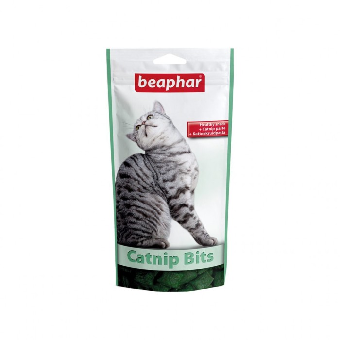 Beaphar Snack Cat Catnip pentru pisici - plic 35 g - gustare irezistibila cu efect stimulant si relaxant