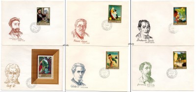 UNGARIA 1967, FDC, Arta, Pictura foto