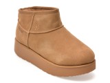 Ghete SKECHERS maro, 169143, din piele intoarsa