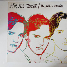 Miguel Bosé – Milano - Madrid, vinil LP, coperta Andy Warhol, 1983 CBS