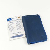 Cumpara ieftin Portofel, personalizabil, din piele naturala, Jack L, Albastru