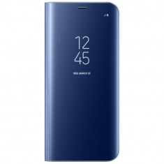 Husa SAMSUNG Galaxy S8 Plus - Flip Wallet Clear (Albastru) Blister foto