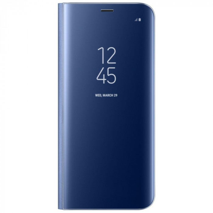 Husa HUAWEI P Smart 2019 - Flip Wallet Clear (Bleumarin) Blister