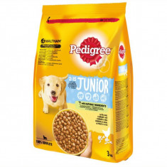 Pedigree Junior carne de pui cu orez 3 kg