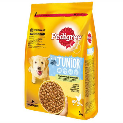 Pedigree Junior carne de pui cu orez 3 kg foto