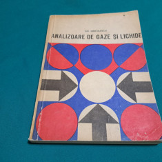 ANALIZOARE DE GAZE ȘI LICHIDE / GH. IANCULESCU/1969