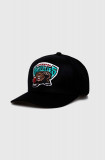Mitchell&amp;Ness șapcă din amestec de l&acirc;nă NBA VANCOUVER GRIZZLIES culoarea negru, cu imprimeu