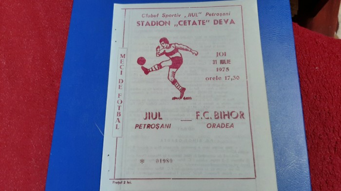 program Jiul - FC Bihor