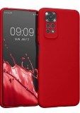 Husa silicon compatibila cu Xiaomi Redmi Note 11 4G Roz Rosu