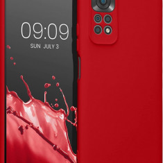 Husa silicon compatibila cu Xiaomi Redmi Note 11 4G Roz Rosu