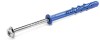 Dibluri prin infiletare M10x80, cap hexagonal, 50 bucati, gri, fixare in beton si zidarie