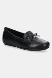 MICHAEL Michael Kors mocasini de piele Juliette femei, culoarea negru, cu toc plat, 40R5JUFR1L.001