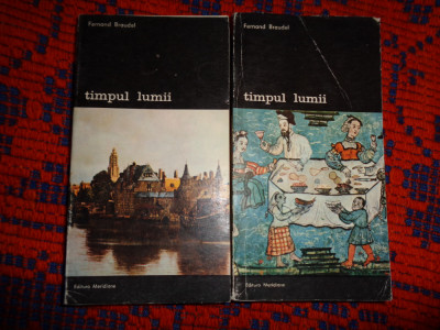 Timpul lumii - Fernand Braudel 2 volume , istorie ,1024pagini foto
