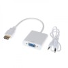 Adaptor HDMI la VGA + Audio, Full HD 1080p, Convertor Activ HDMI tata - VGA mama