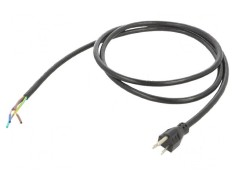 Cablu de alimentare NEMA 5-15, 3x14AWG, 2m, negru
