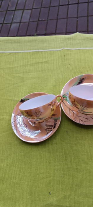 Portelan japonez fin, set de cafea tete a tete