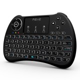 Mini tastatura iluminata, wireless cu touchpad, Reiie H9+, Rii tek