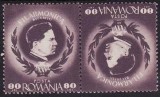 C2620 - Romania 1946 - Enescu tete-beche neuzat,perfecta stare