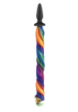 Dop Anal cu Coada NS Novelties Unicorn Tails, Multicolor