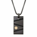Medalion fashion military barbatesc MBrands Dog Tag Negru