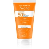 Av&egrave;ne Sun Invisible finish crema de soare pentru fata SPF 50+ pentru piele sensibila 50 ml