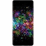 Husa silicon pentru Samsung Galaxy S10 Plus, Rainbow Colored Soap Bubbles