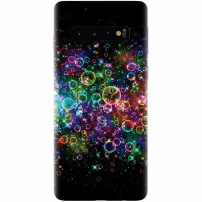 Husa silicon pentru Samsung Galaxy S10, Rainbow Colored Soap Bubbles foto