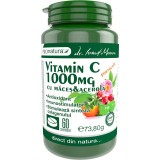 Vitamina C 1000mg cu Macese si Acerola (Aroma de Portocala) 60cpr