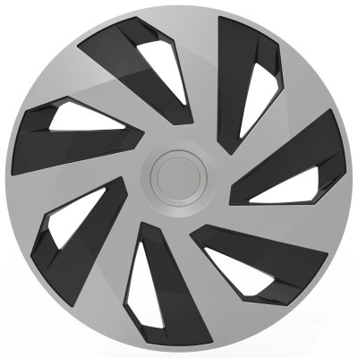 Set capace roti auto Cridem Vector 4buc - Argintiu/Negru - 14&amp;#039;&amp;#039; Garage AutoRide foto
