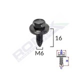 SURUB FIXARE BARA PROTECTIE PENTRU PEUGEOT, CITROEN 6X16MM SET 5 BUC 62567