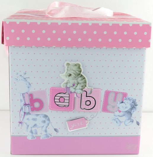 Cutie pentru cadou BABY GIRL AMB3, Roz Cutie pentru cadou BABY GIRL AMB3, Roz