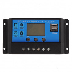 Controler de incarcare panou solar 12/24V 30A , 2 X USB si LCD foto