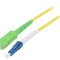 Patch cord fibră OS2 LC/UPC la SC/APC 2m galben