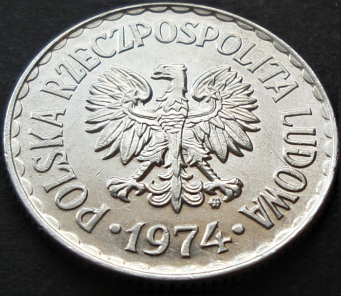 Moneda 1 ZLOT - POLONIA, anul 1974 *cod 2487 A