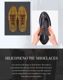 Negru - Sireturi elastice silicon, functie NO TOUCH, Pantofi Eleganti, 3MM, MODERATE, SIRETILA