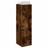 vidaXL Dulap de baie cu suport role, stejar fumuriu, 20,5x22x72 cm