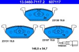 ATE 13.0460-7117.2 set placute frana,frana disc