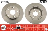 TRW DF4837 Disc frana