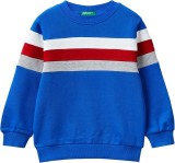 Cumpara ieftin Pulover pentru copii United Colors of Benetton, albastru, 5-6 ani, 116 cm - OUTLET