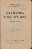 HST C957 Gramatica limbii italiene pentru rom&acirc;ni 1936 Perussi