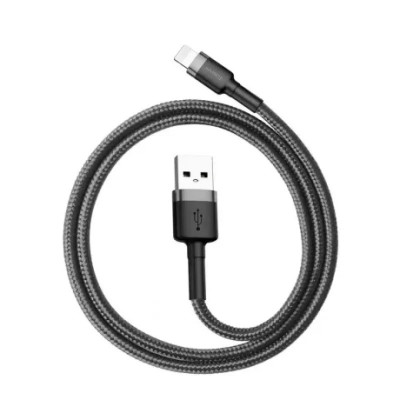 Cablu Date Micro Usb Baseus Cafule 2.4A 0.5m Gri foto