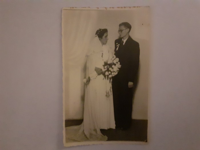 Fotografie dimensiune CP de nuntă din Brașov &icirc;n 1940
