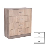 Cumpara ieftin Comodă Miami cu 4 sertare 80x92 cm stejar Sonoma-stejar York