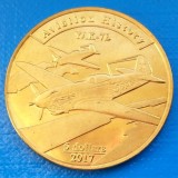 Agrihan Island 5 dollar 2017 UNC avion de vanatoare YAK -7B Yakovlev, Asia