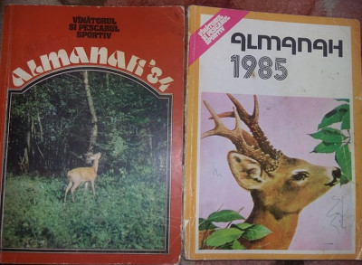carti vechi,Lot 8 Almanahuri vechi,ALMANAH Vanatorul si Pescarul Sportativ,T.GRA foto
