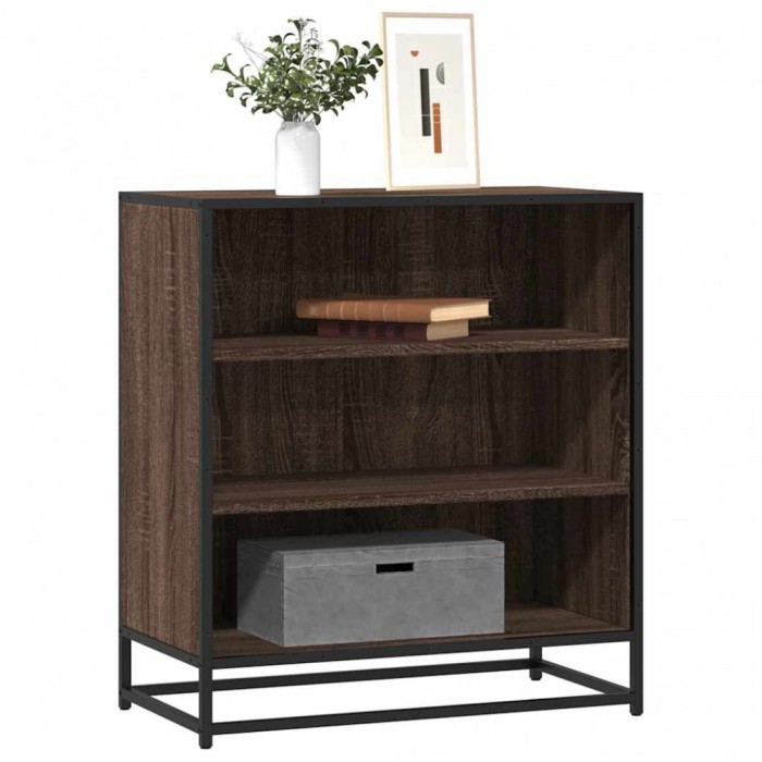vidaXL Dulap, stejar maro, 68x35x76 cm, lemn prelucrat și metal 848978